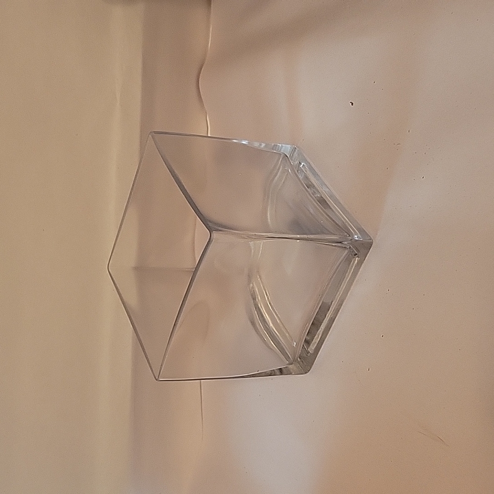 Napco Glass Square Planter